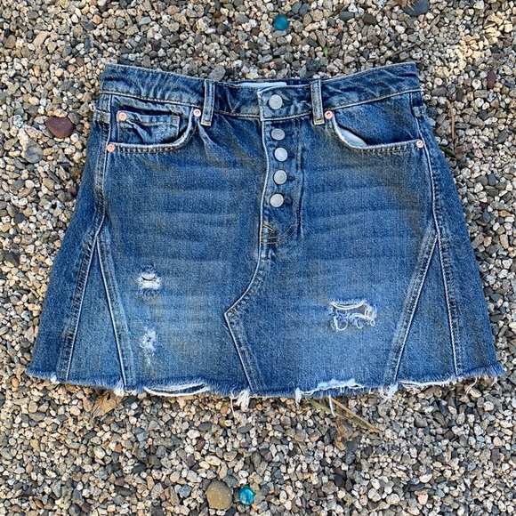 We The Free Dresses & Skirts - Free People Jean skirt We the Free denim excellent condition!